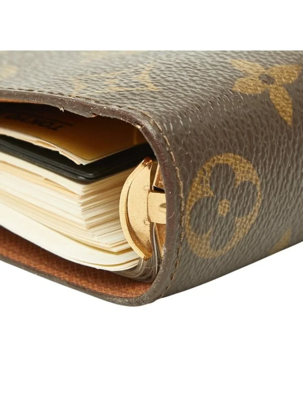 Louis Vuitton Monogram Agenda System Planner Brown Leather